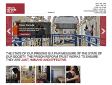 Tablet Screenshot of prisonreformtrust.org.uk